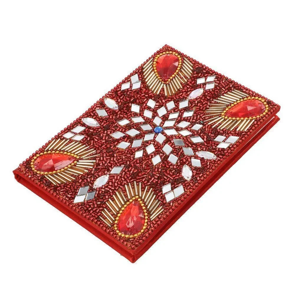 Bedazzled Diary Journals Red Set Of (3)